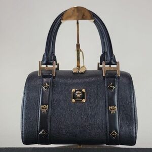 •MCM• Studded Boston Small